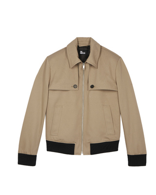 Blouson à bavolets beige