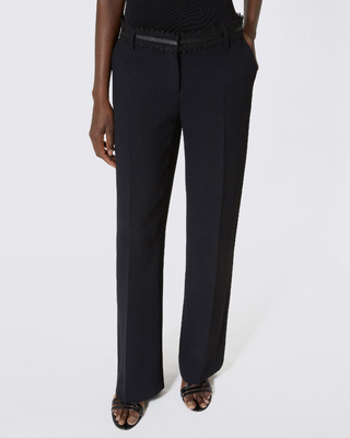 Pantalon tailleur large noir