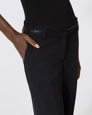 Pantalon tailleur large noir