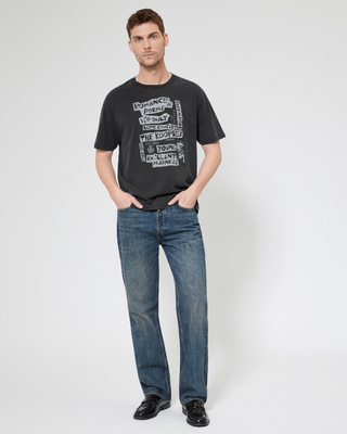 T-shirt avec sérigraphie Romance Poems noir