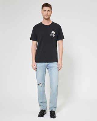 T-shirt avec sérigraphie Skull noir