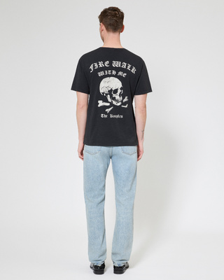 T-shirt avec sérigraphie Skull noir