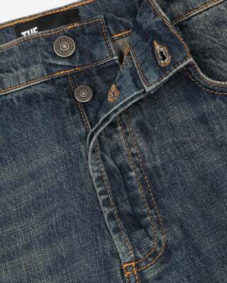 Jean droit bleu gris
