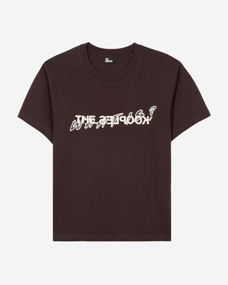 T-shirt What is avec strass marron