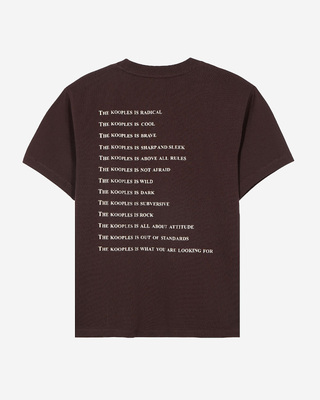 T-shirt What is avec strass marron