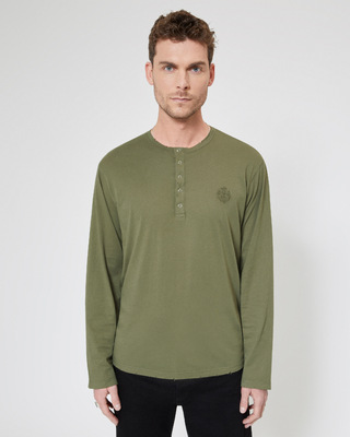 T-shirt manches longues vert