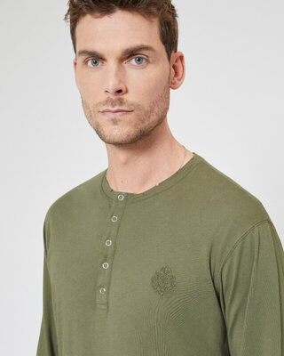 T-shirt manches longues vert