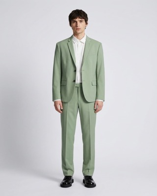 Pantalon de costume droit vert
