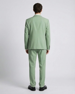 Pantalon de costume droit vert