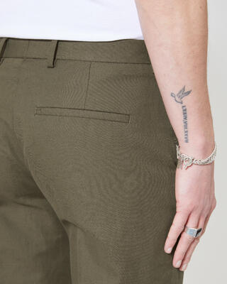 Pantalon de costume droit kaki
