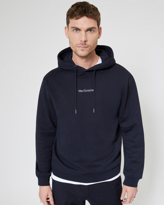 Sweatshirt à capuche avec logo marine