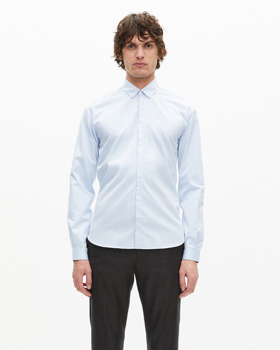 Chemise col classique bleu ciel