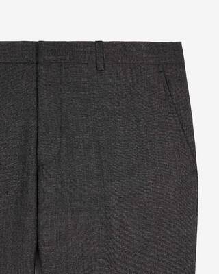 Pantalon de costume en laine droit gris