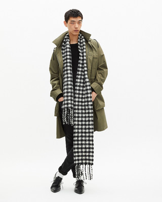Parka &agrave; capuche kaki