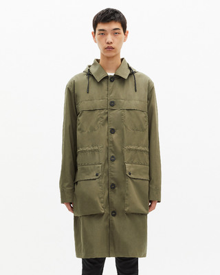 Parka &agrave; capuche kaki