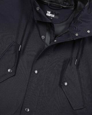 Parka &agrave; traitement d&eacute;perlant &agrave; capuche marine