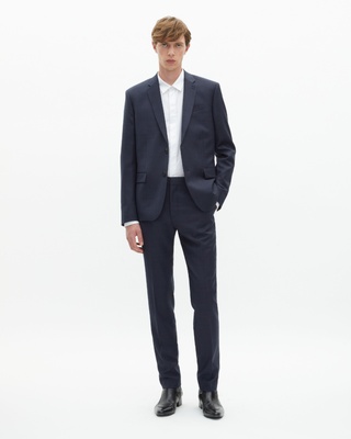 Veste de costume en laine marine