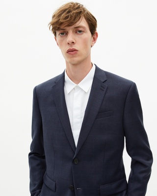 Veste de costume en laine marine