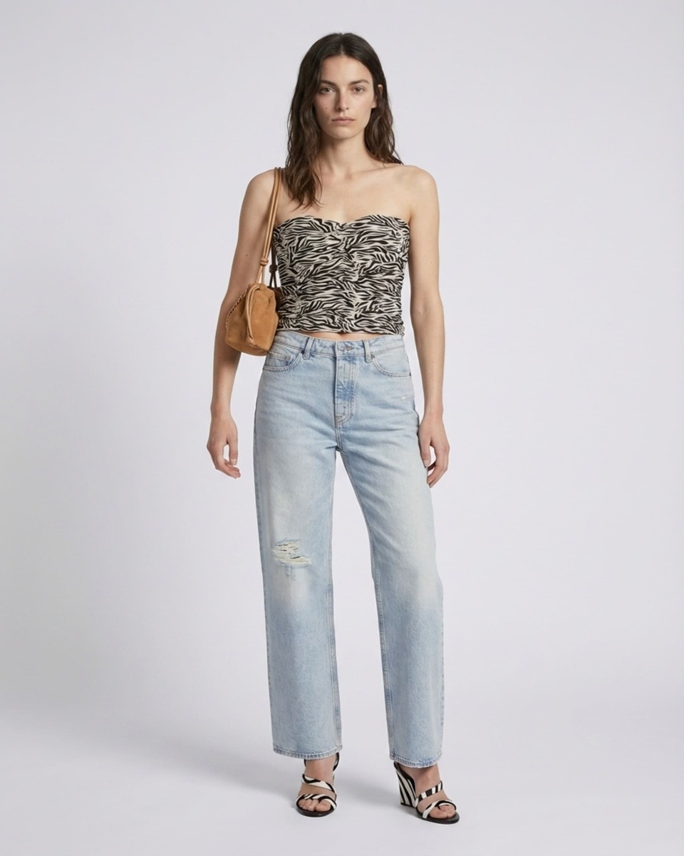 Jean large bleu clair