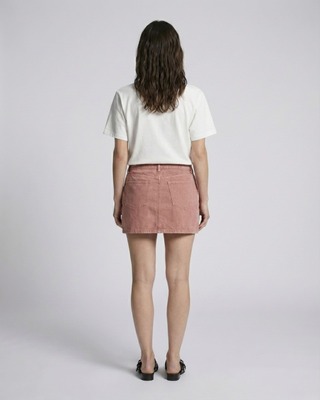 Jupe courte en denim rose