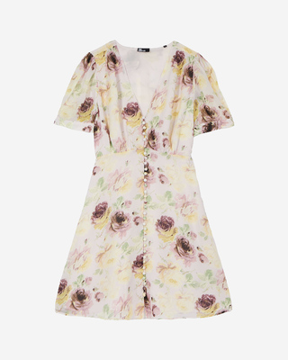 Robe courte imprimé fleuri