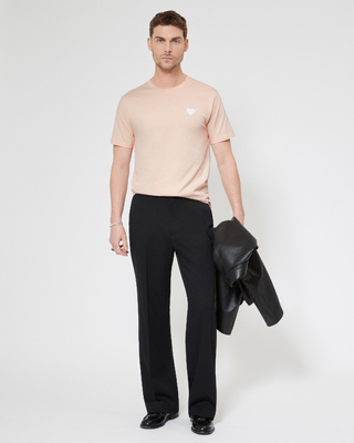 T-shirt avec flocage coeur rose