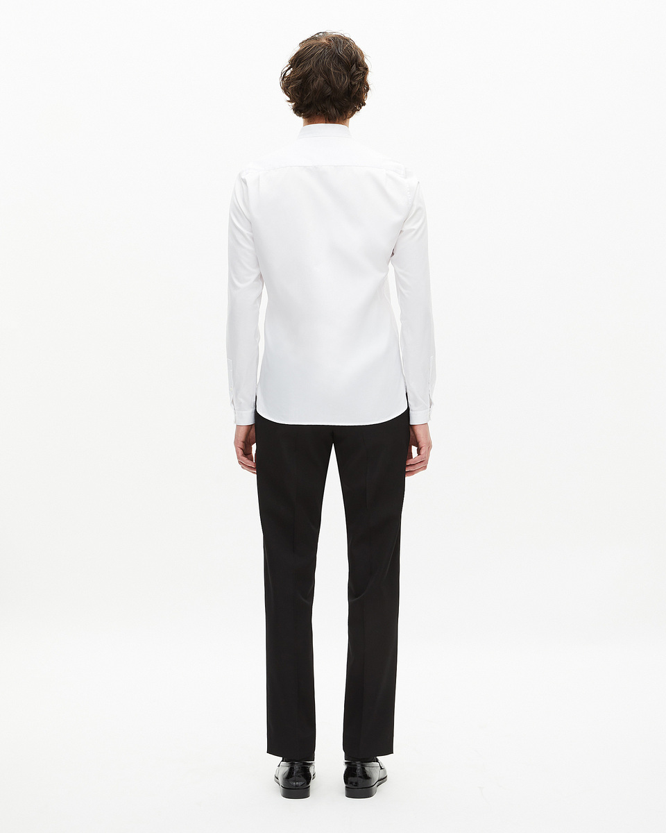 Chemise col officier blanche