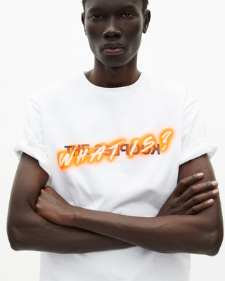 T-shirt What is néon blanc