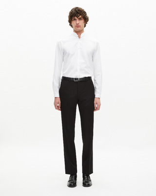 Chemise col officier blanche