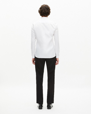 Chemise col officier blanche