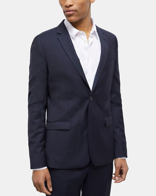 Chemise formelle slim en popeline blanche