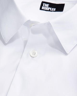 Chemise formelle slim en popeline blanche