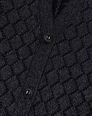 Cardigan en laine avec détails noir