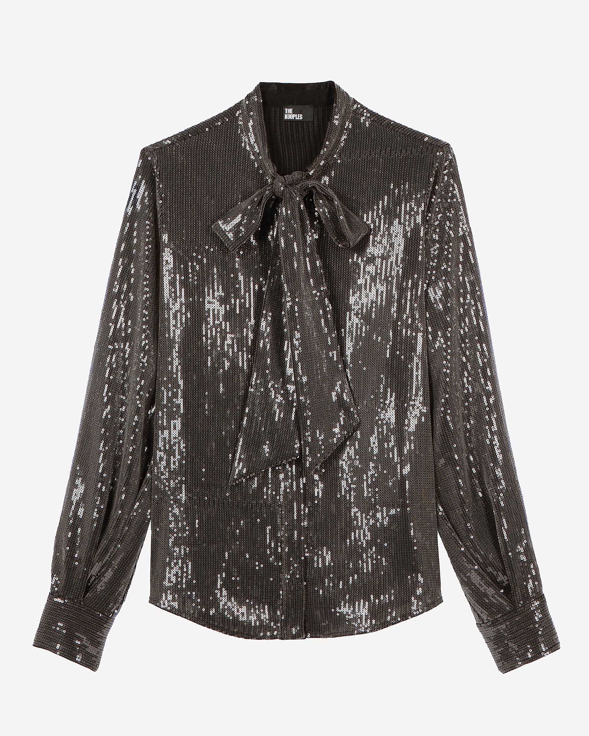 Grey sequined shirt