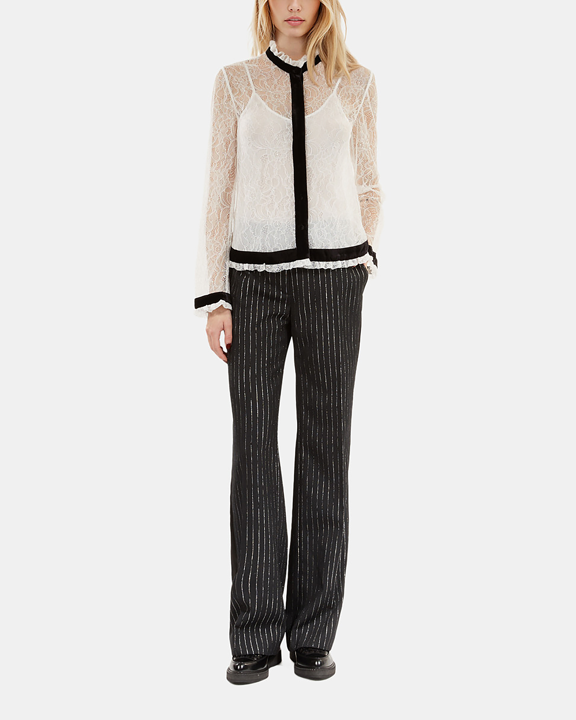 Ecru lace shirt