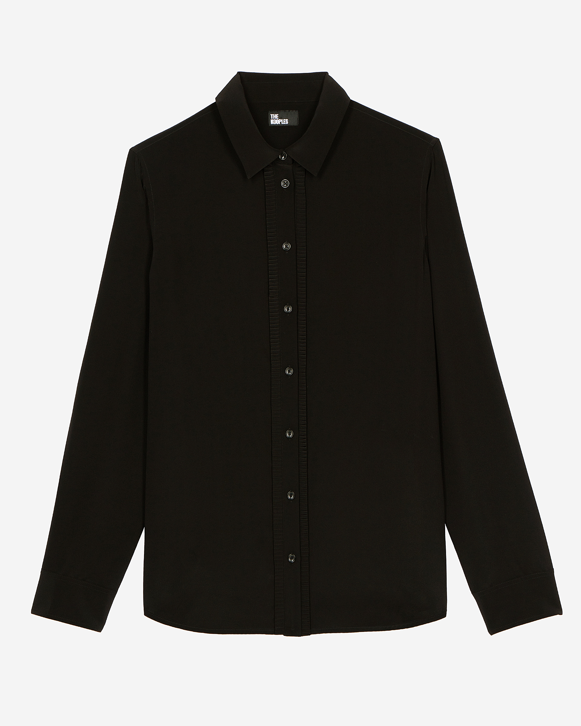 Black silk shirt