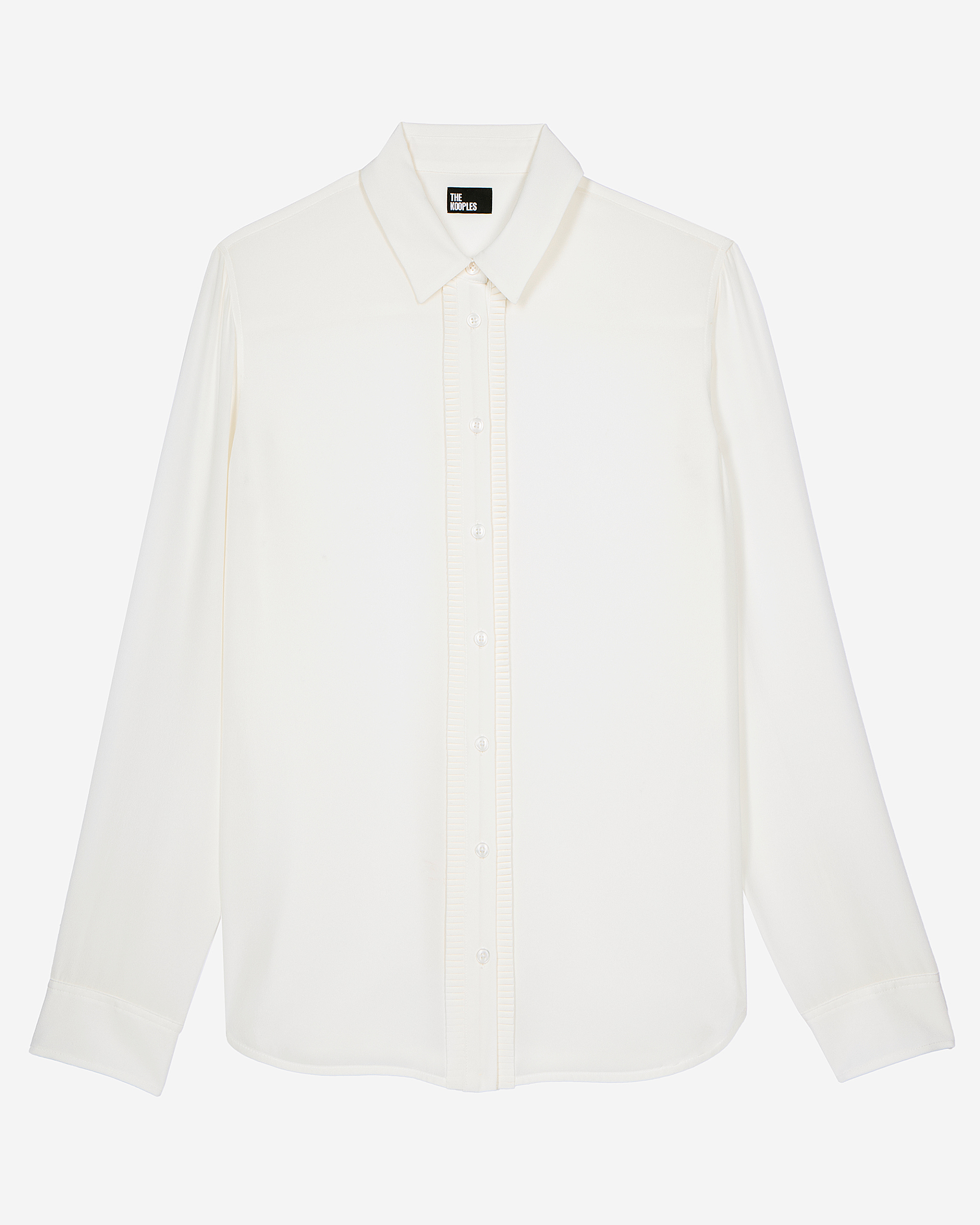 Unbleached silk shirt