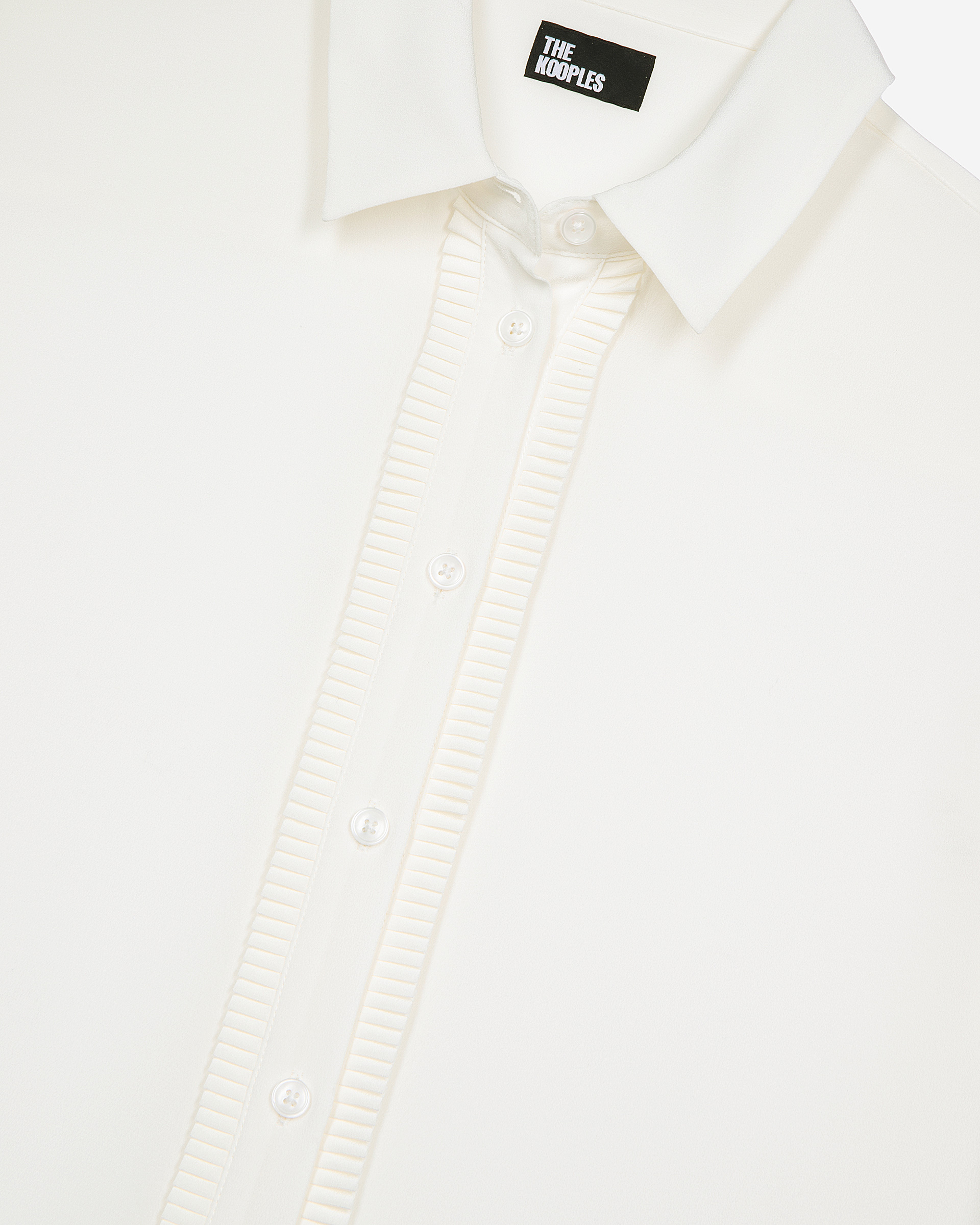 Unbleached silk shirt