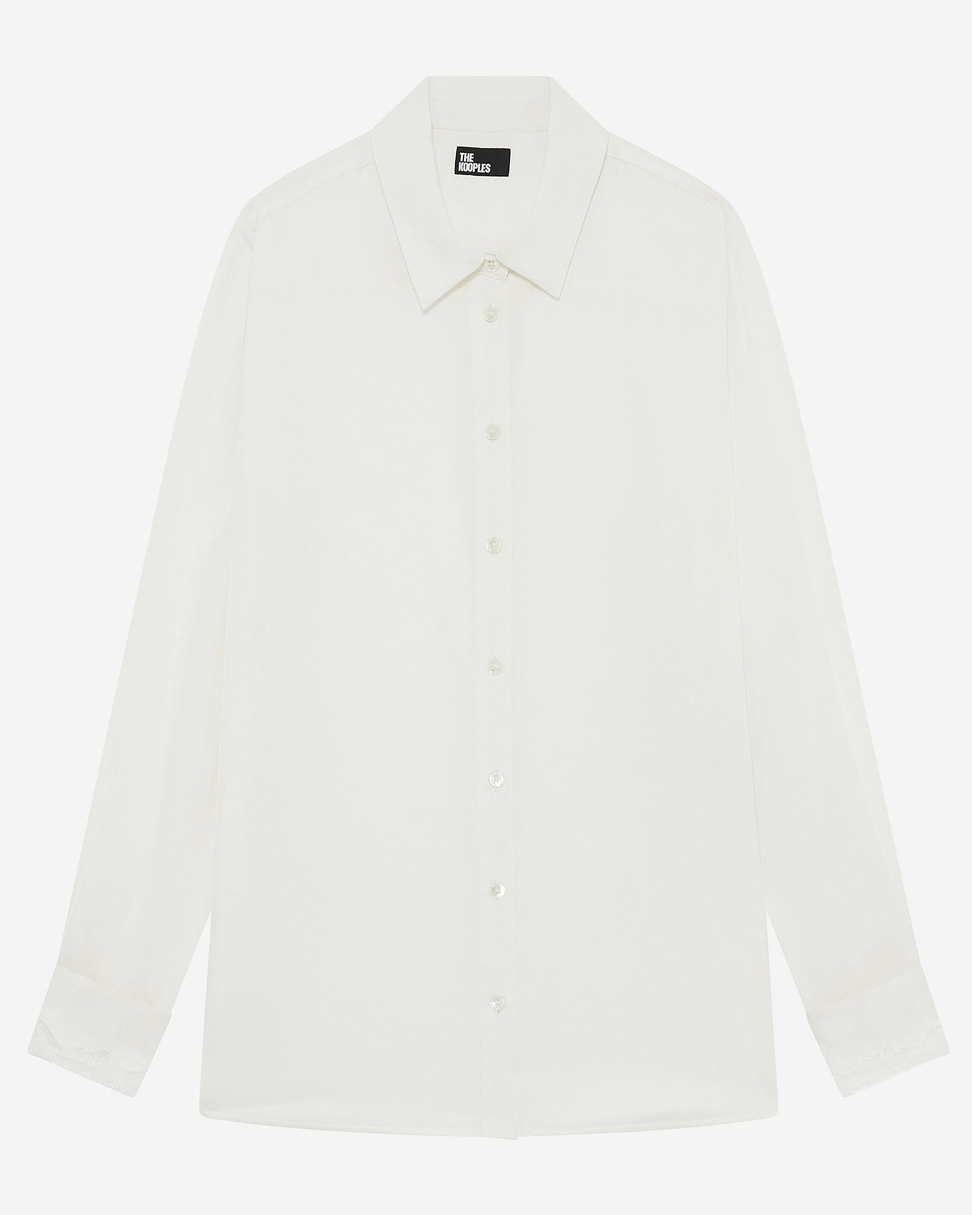 Unbleached silk shirt