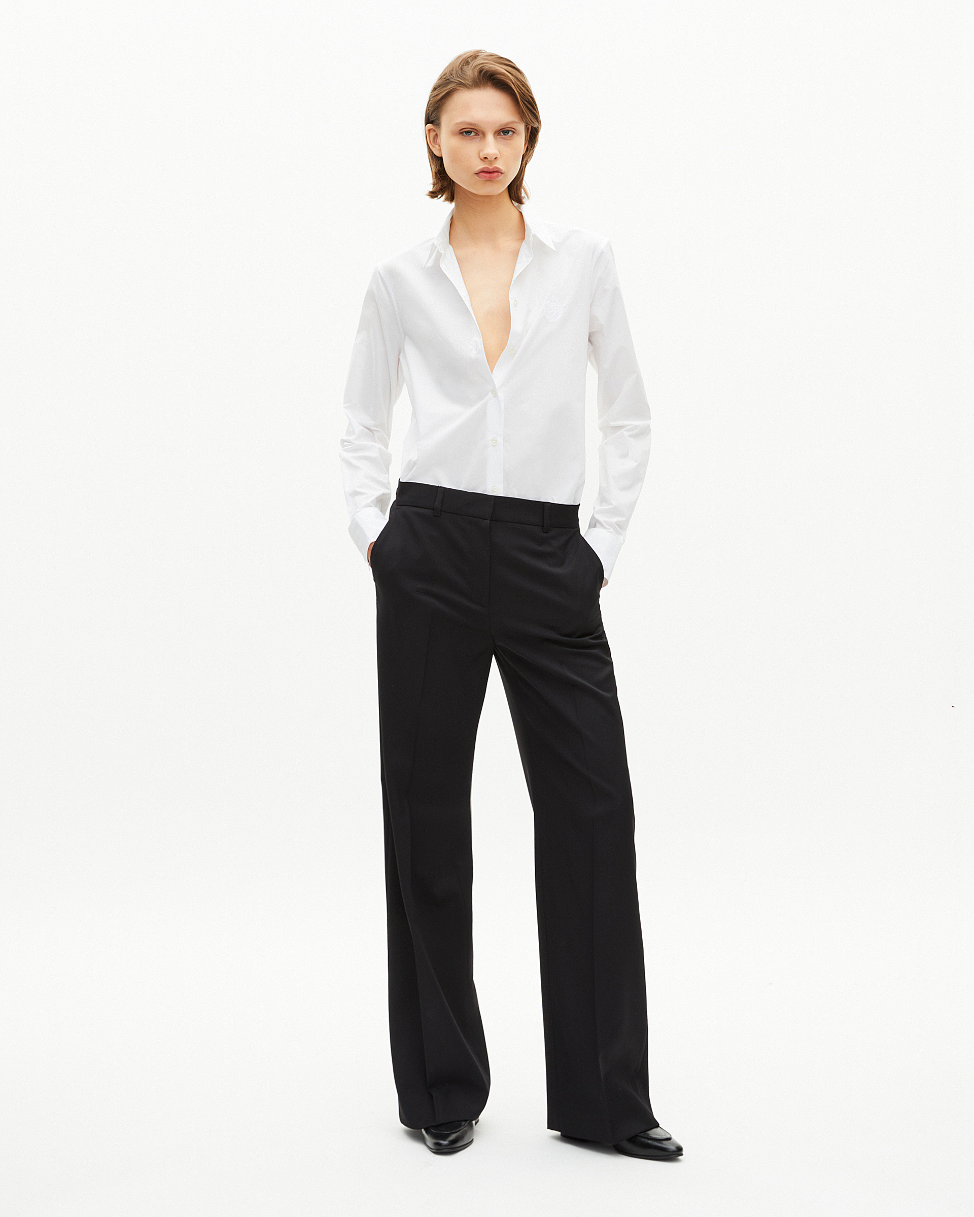 White poplin shirt
