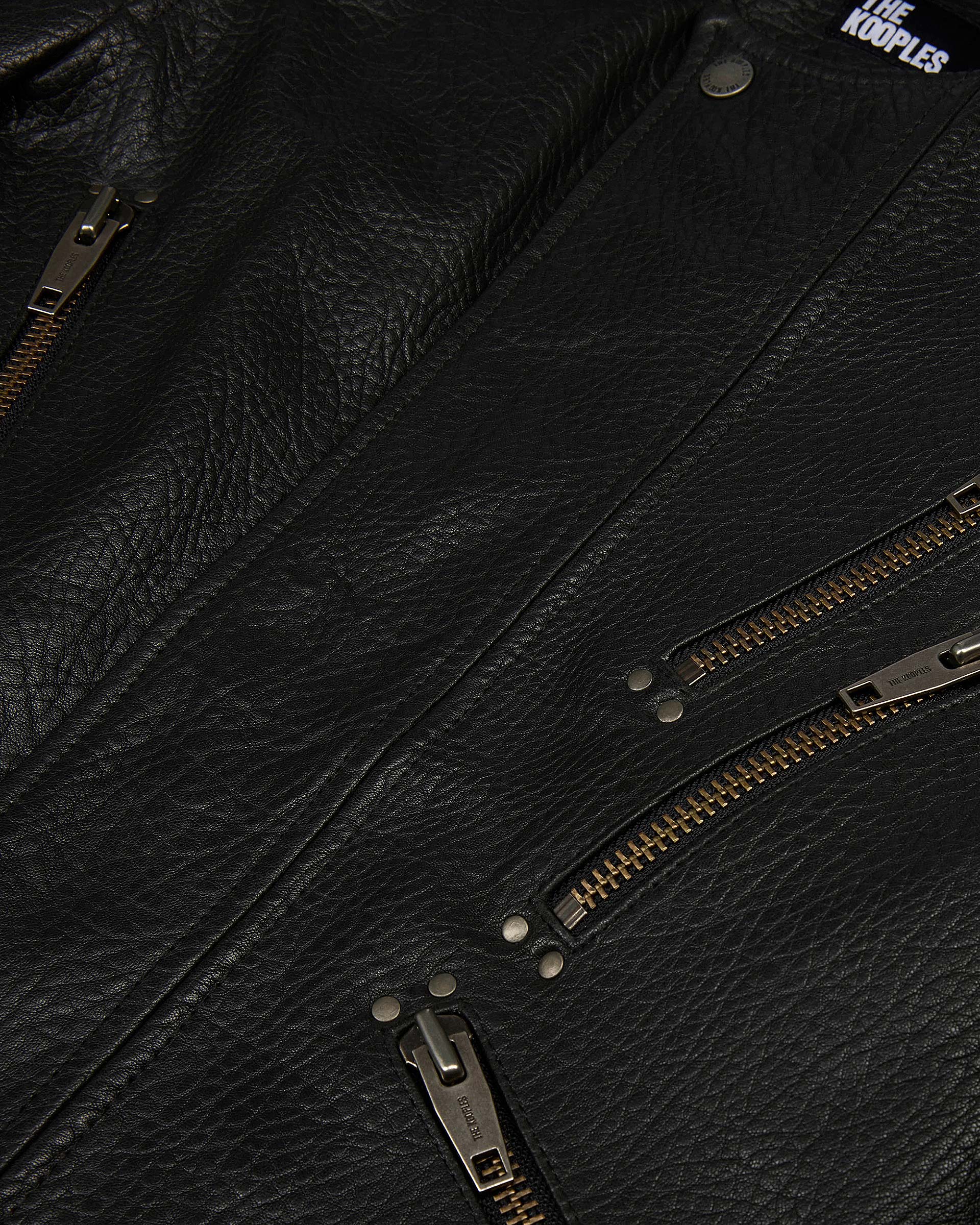 Black leather jacket