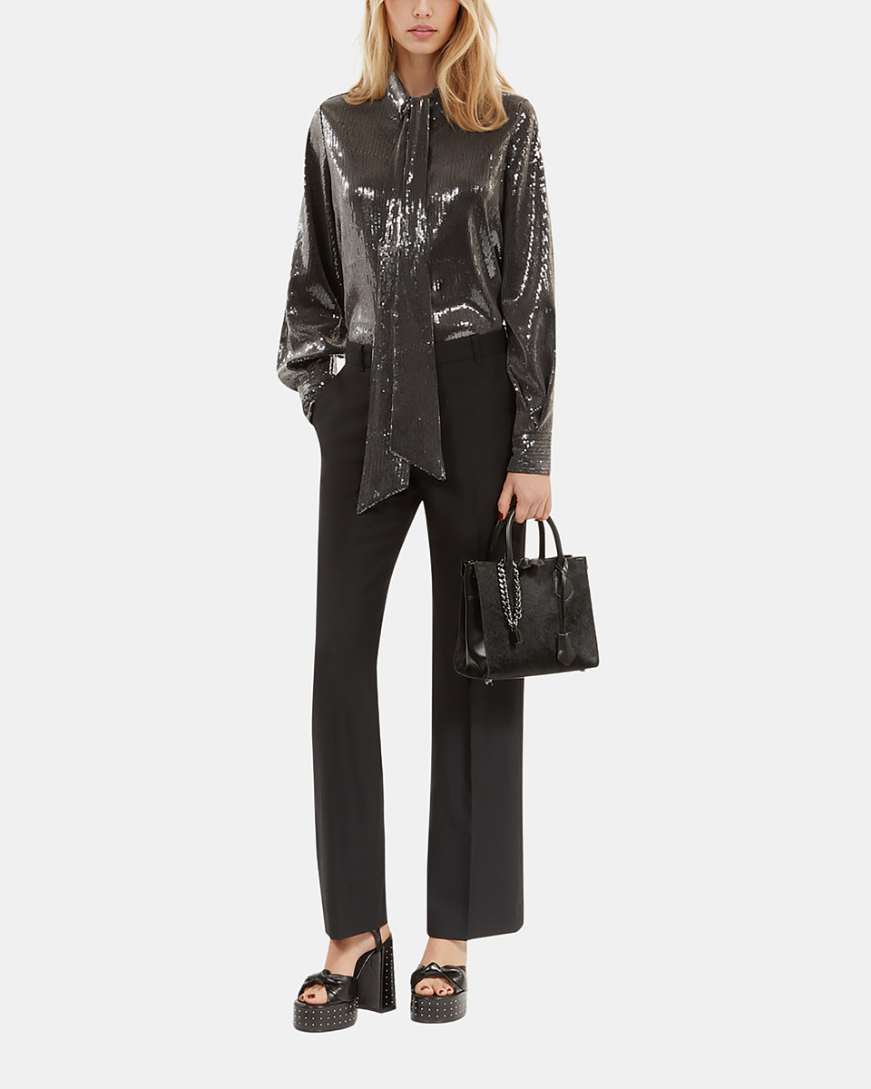 Grey sequined shirt