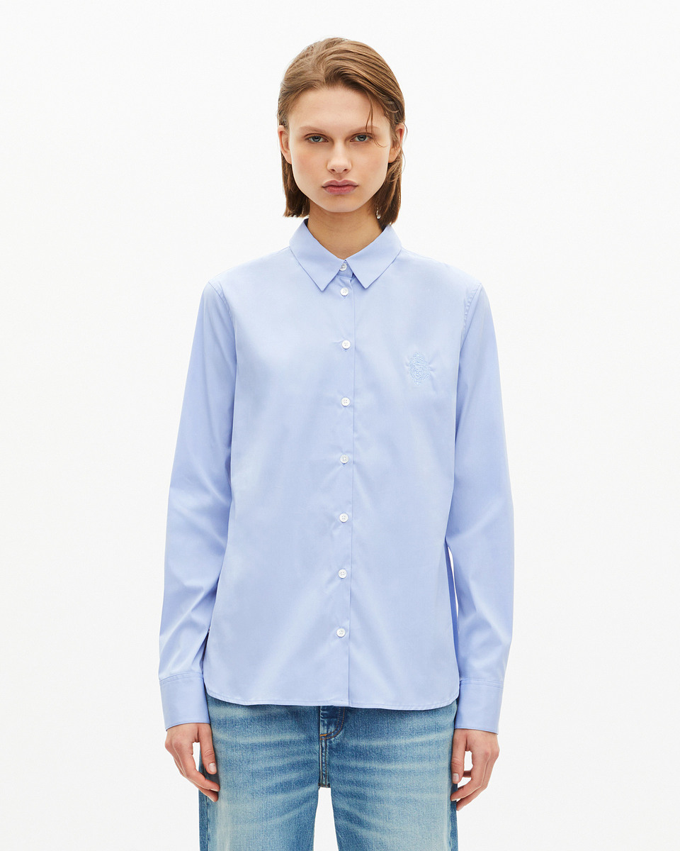 Light blue poplin shirt