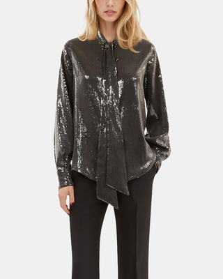 Grey sequined shirt