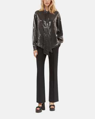 Grey sequined shirt