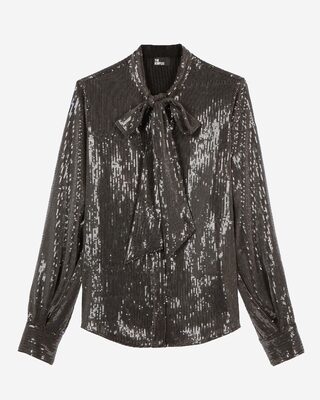 Grey sequined shirt