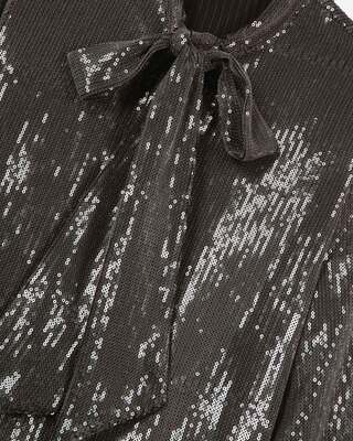 Grey sequined shirt