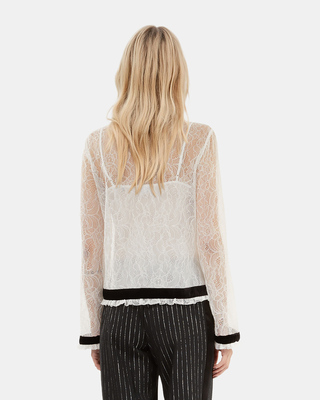 Ecru lace shirt