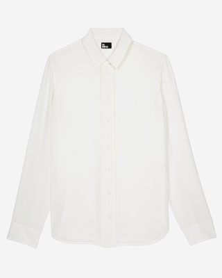 Unbleached silk shirt