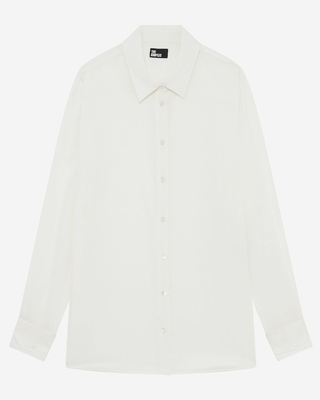 Unbleached silk shirt